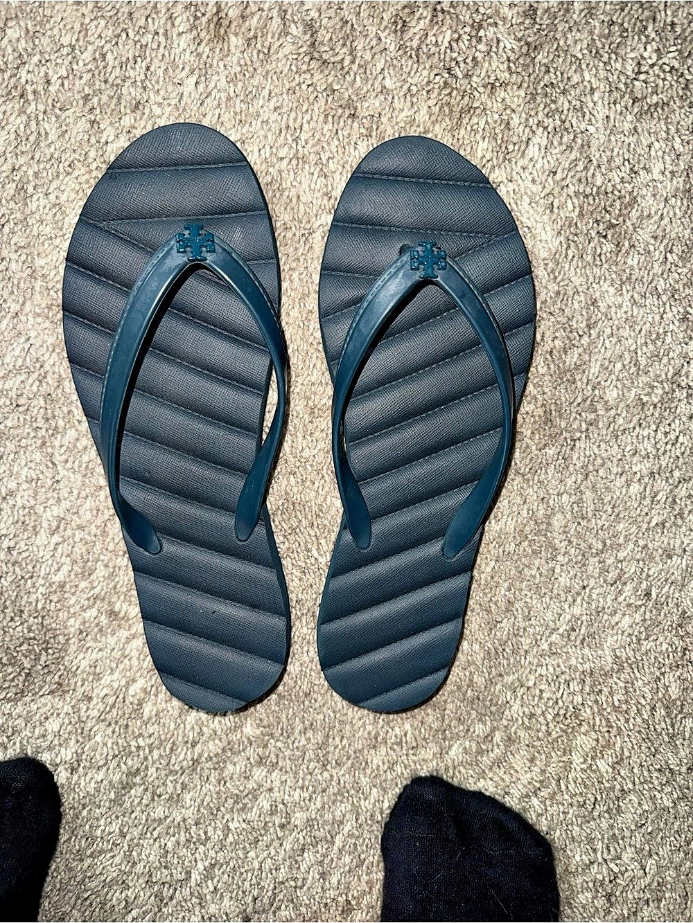 Tory Burch Mini Miller Jelly Sandal Blue Women's Sandals